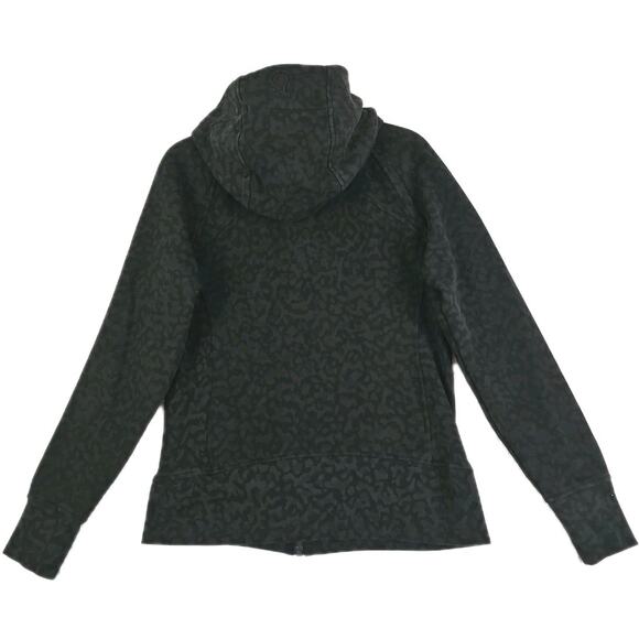 Lululemon ~Woman Size 10~ Scuba Hoodie Cotton Blend Incognito Camo Green/Black. - Picture 8 of 16